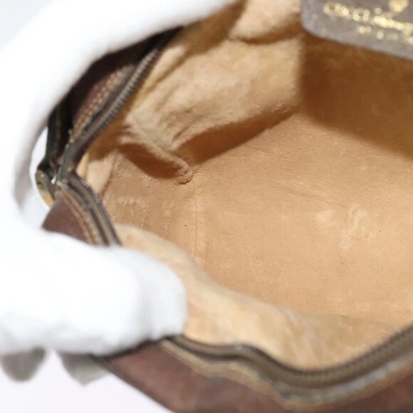 GUCCI GG Supreme Web Sherry Line Bag PVC Beige Gold 75 02 004 Auth BA2469 - Picture 13 of 16